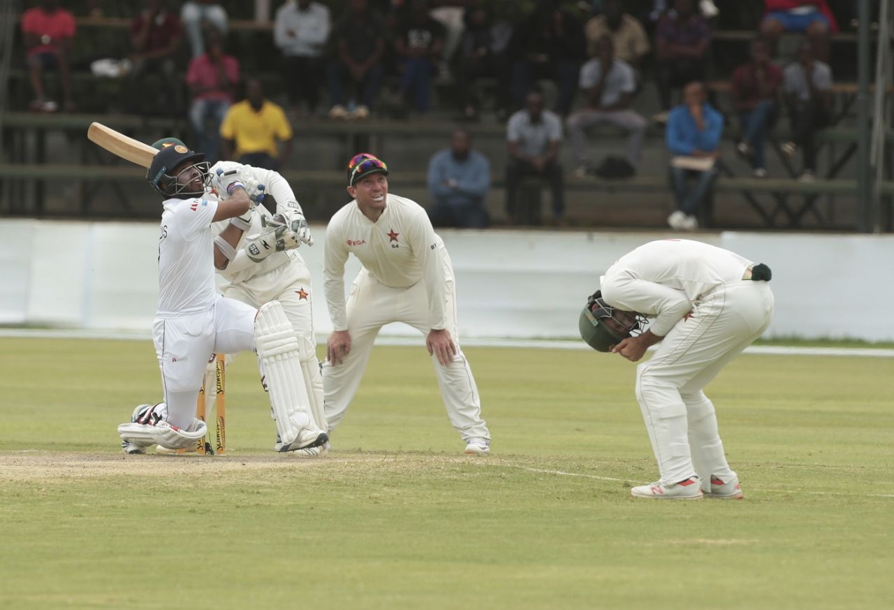 Kusal Mendis swats one away, Zimbabwe v Sri Lanka, 2nd Test, Harare, 5th day, January 31, 2020