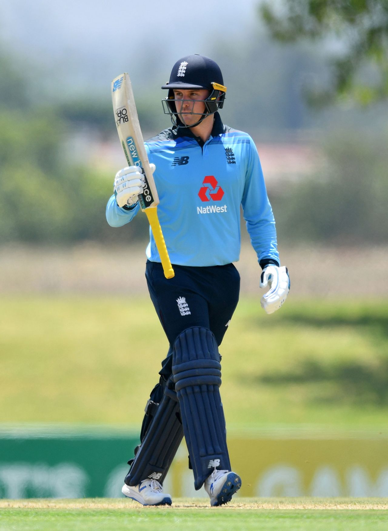 Jason Roy celebrates his century , Cricket South Africa Invitational XI v England, Tour Match, Paarl, January 31, 2020