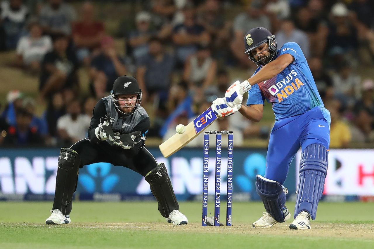 Rohit Sharma was his usual belligerent self, New Zealand v India, 5th T20I, Mount Maunganui, February 2, 2020