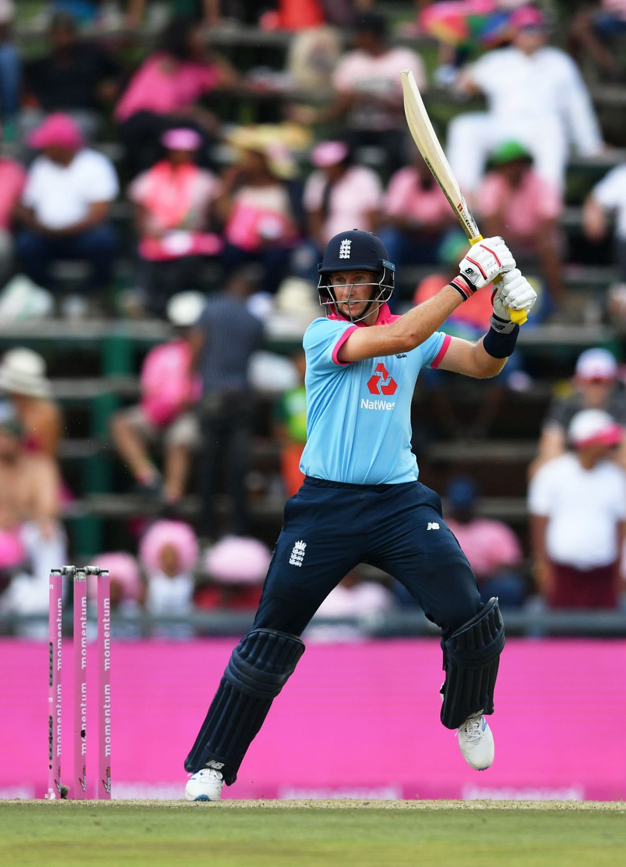 Joe Root cuts during his innings of 49, South Africa v England, 3rd ODI, Johannesburg, February 9, 2019