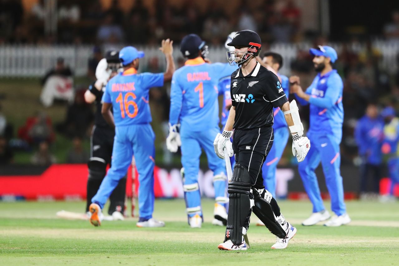 Kane Williamson was dismissed by Yuzvendra Chahal in his comeback game, New Zealand v India, 3rd ODI, Mount Maunganui, February 11, 2020