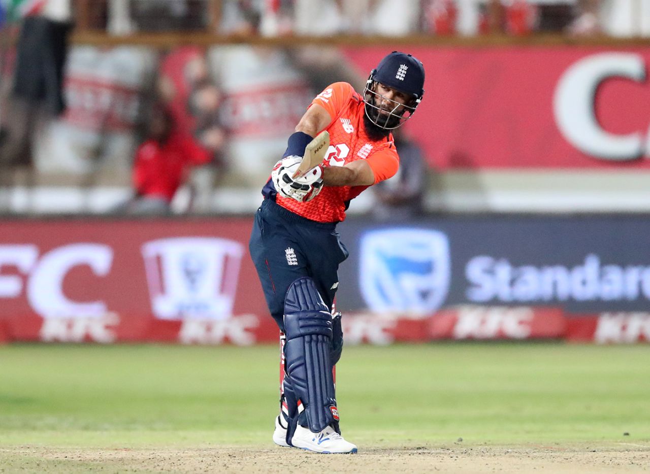 Moeen Ali was at his free-scoring best, South Africa v England, 2nd T20I, Durban, February 14, 2020