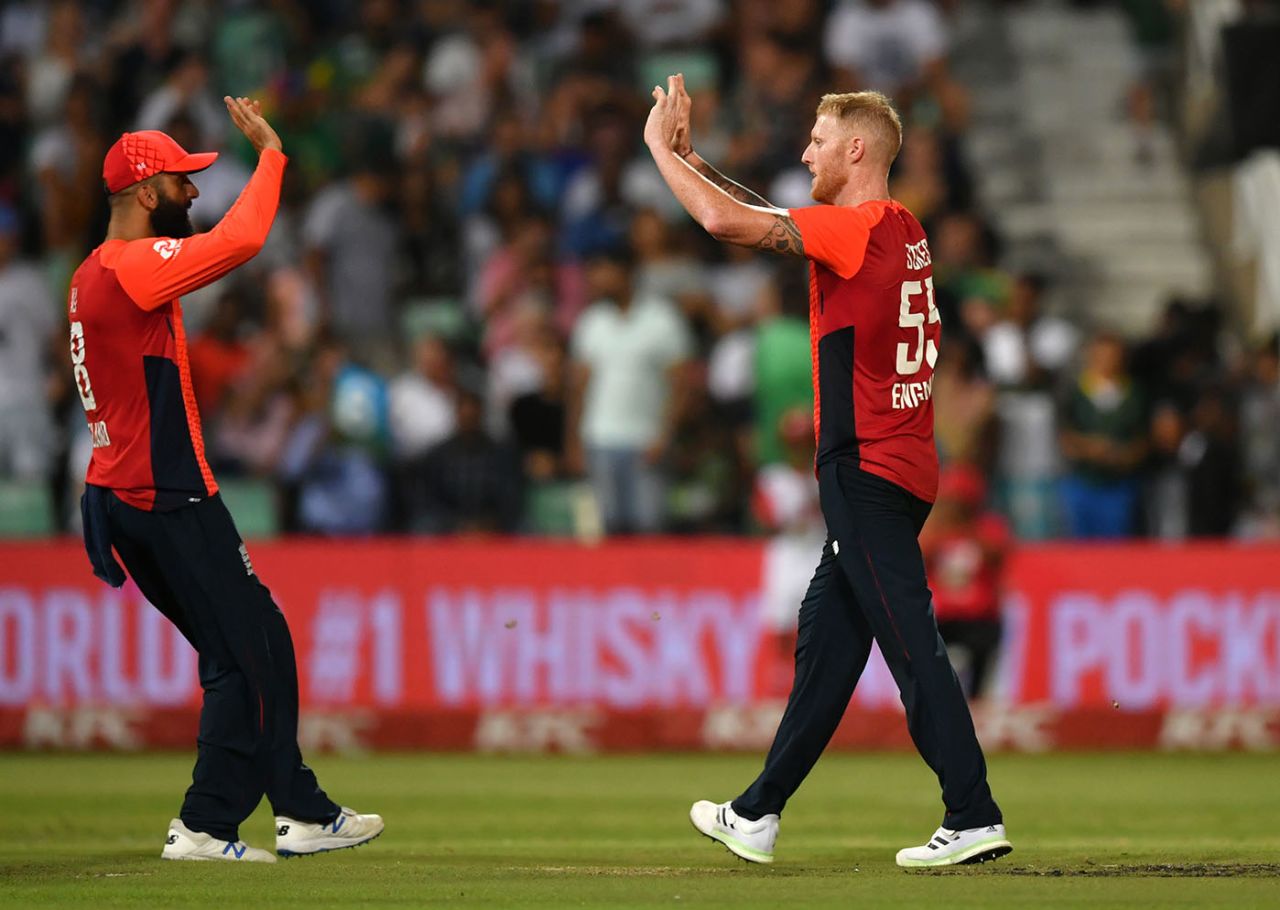 Ben Stokes chipped in with the ball, South Africa v England, 2nd T20I, Durban, February 14, 2020