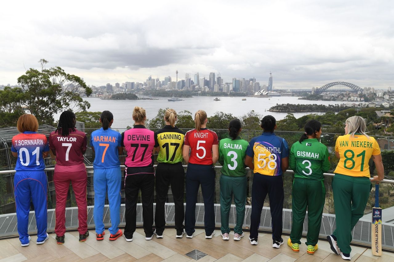 The captains' photoshoot ahead of the 2020 Women's T20 World Cup, Sydney, February 17, 2020