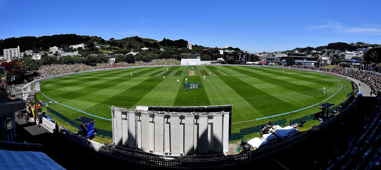 A general view of the Basin Reserve, Wellington, New Zealand v Sri Lanka, 1st Test, Wellington, 2nd day, December 16, 2018