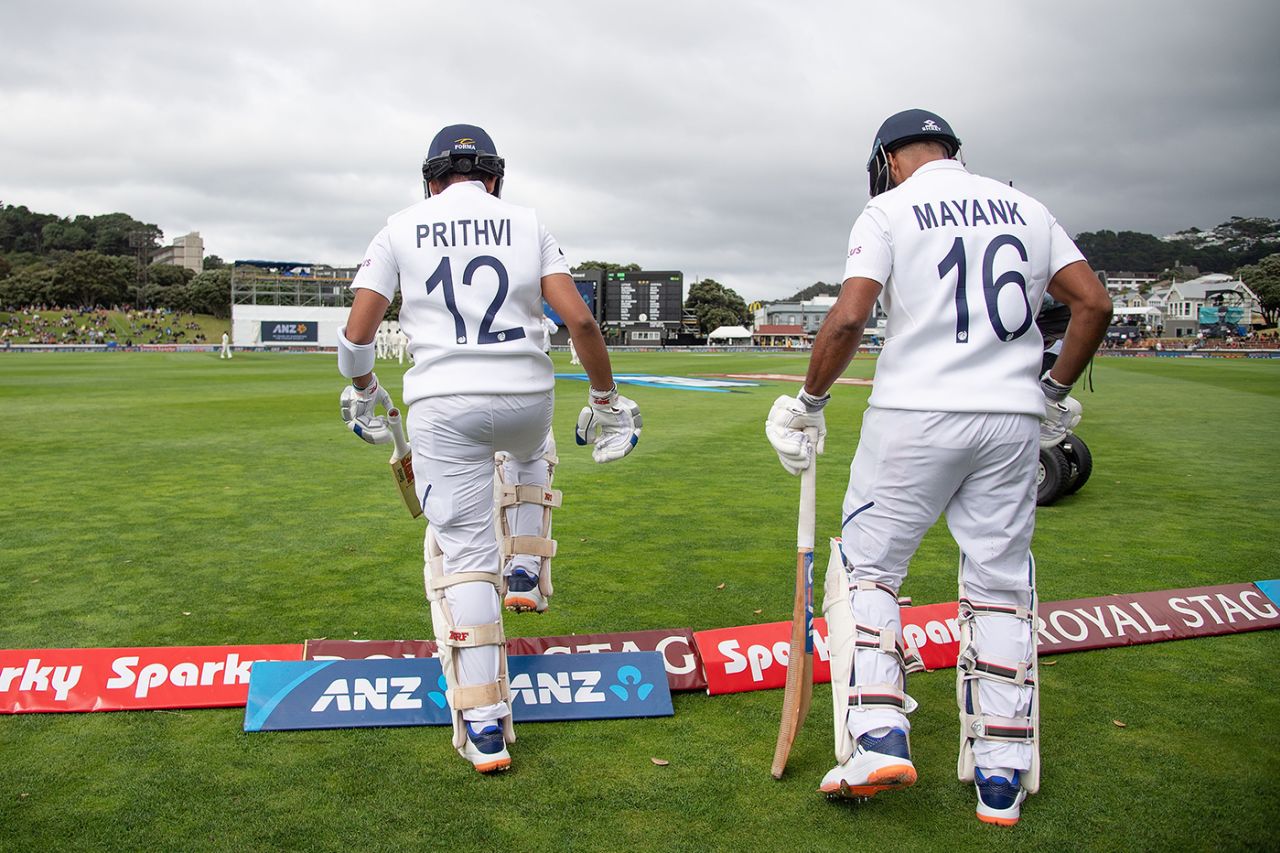 Prithvi Shaw and Mayank Agarwal - India's opening pair at the Basin Reserve, New Zealand v India, 1st Test, Wellington, 1st day, February 21, 2020
