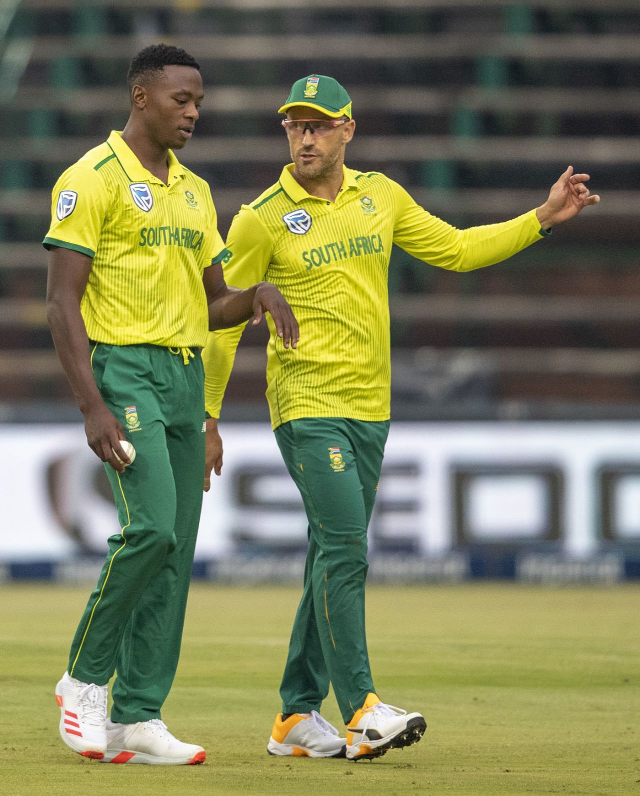 Kagiso Rabada and Faf du Plessis were back in South Africa colours, South Africa v Australia, 1st T20I, Johannesburg, February 21, 2020