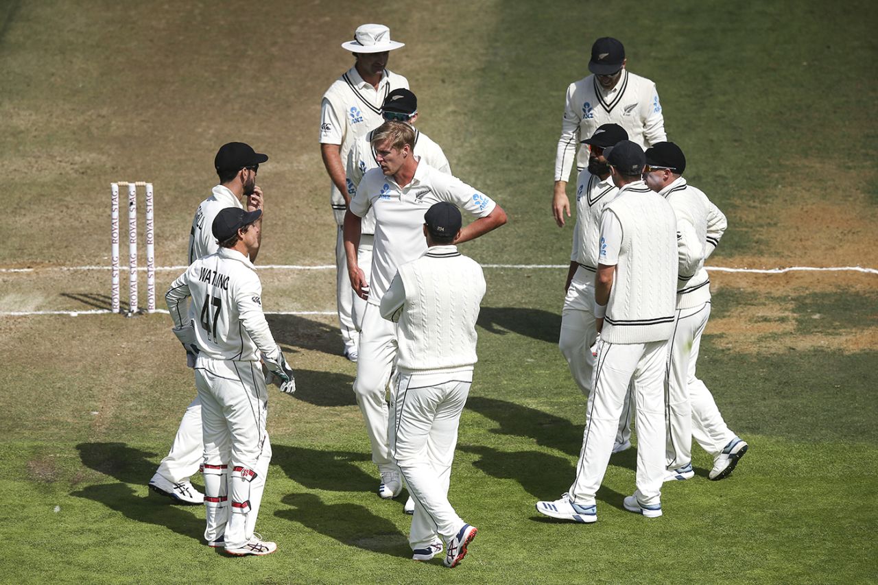 Kyle Jamieson was the centre of attention on Test debut, New Zealand v India, 1st Test, Wellington, 3rd day, February 23, 2020