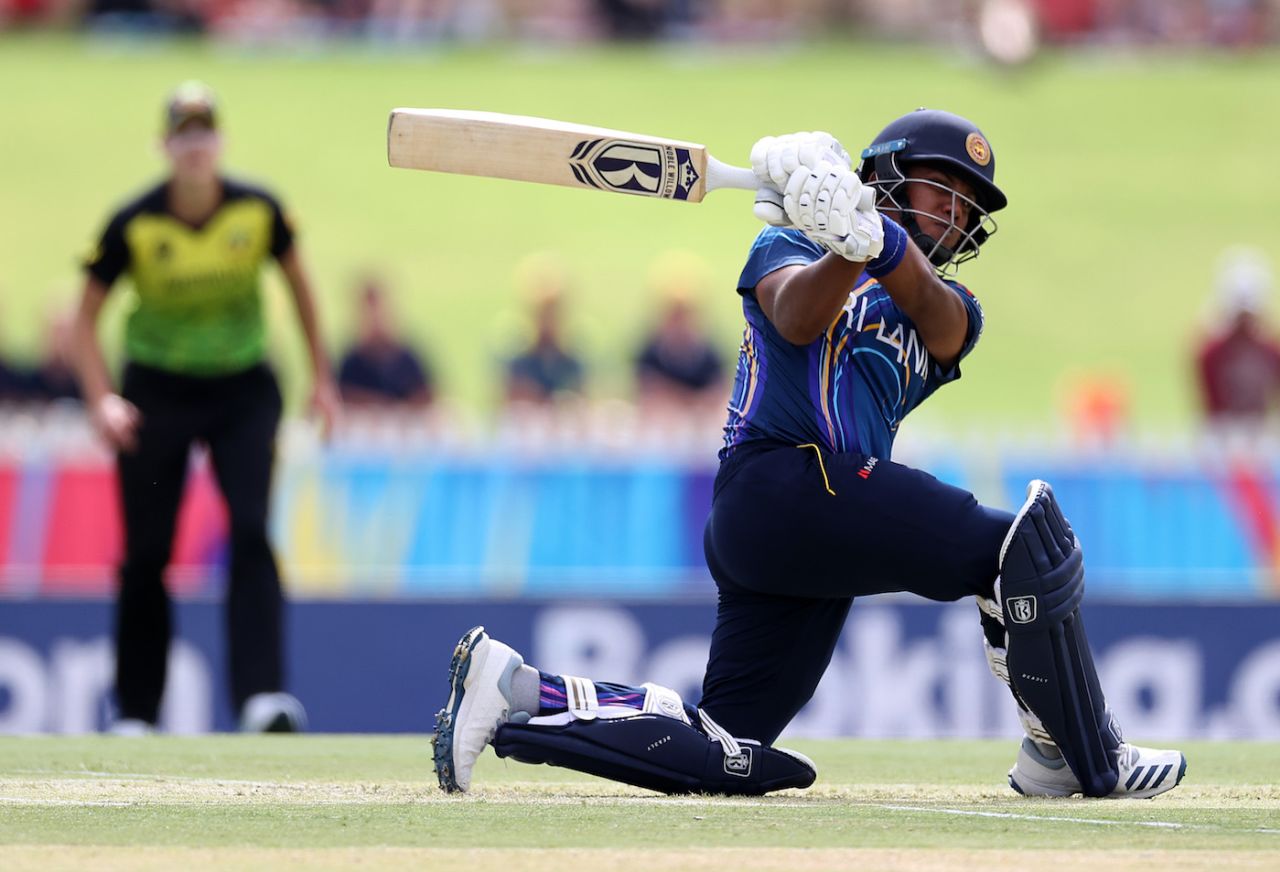 Chamari Atapattu goes on the attack, Australia v Sri Lanka, T20 World Cup, Group A, Perth, February 24, 2020
