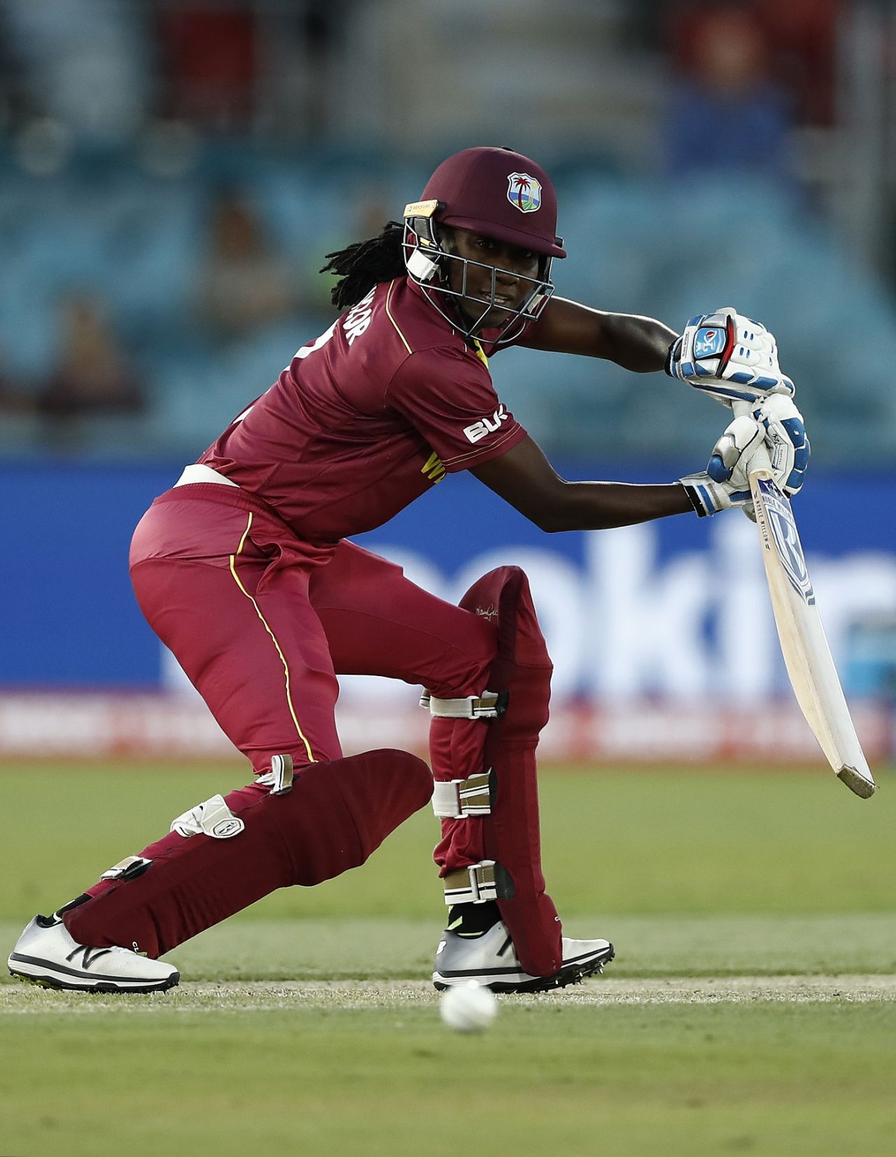 Stafanie Taylor guides the ball behind point, Pakistan v West Indies, Women's T20 World Cup 2020, Canberra, February 26, 2020