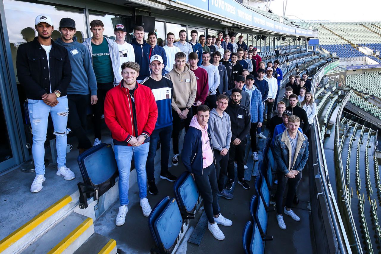 Up-and-coming players at the PCA rookie camp, Edgbaston, February 25, 2020 