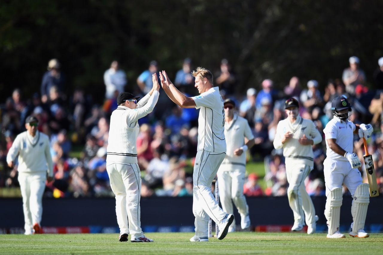 Kyle Jamieson rattled India again, New Zealand v India, 2nd Test, Christchurch, 1st day, February 29, 2020