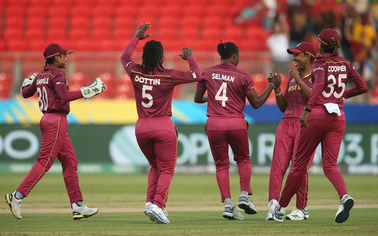 Shakera Selman struck early to dismiss Tammy Beaumont for a duck, England v West Indies, Group B, Women's T20 World Cup, Sydney, March 1, 2020