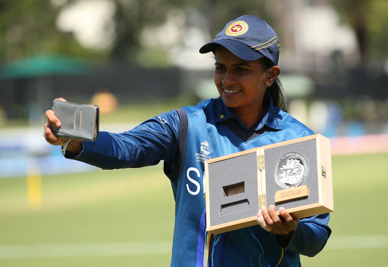 Shashikala Siriwardene signed off with a Player of the Match performance, Bangladesh v Sri Lanka, Women's T20 World Cup, Melbourne, March 2, 2020