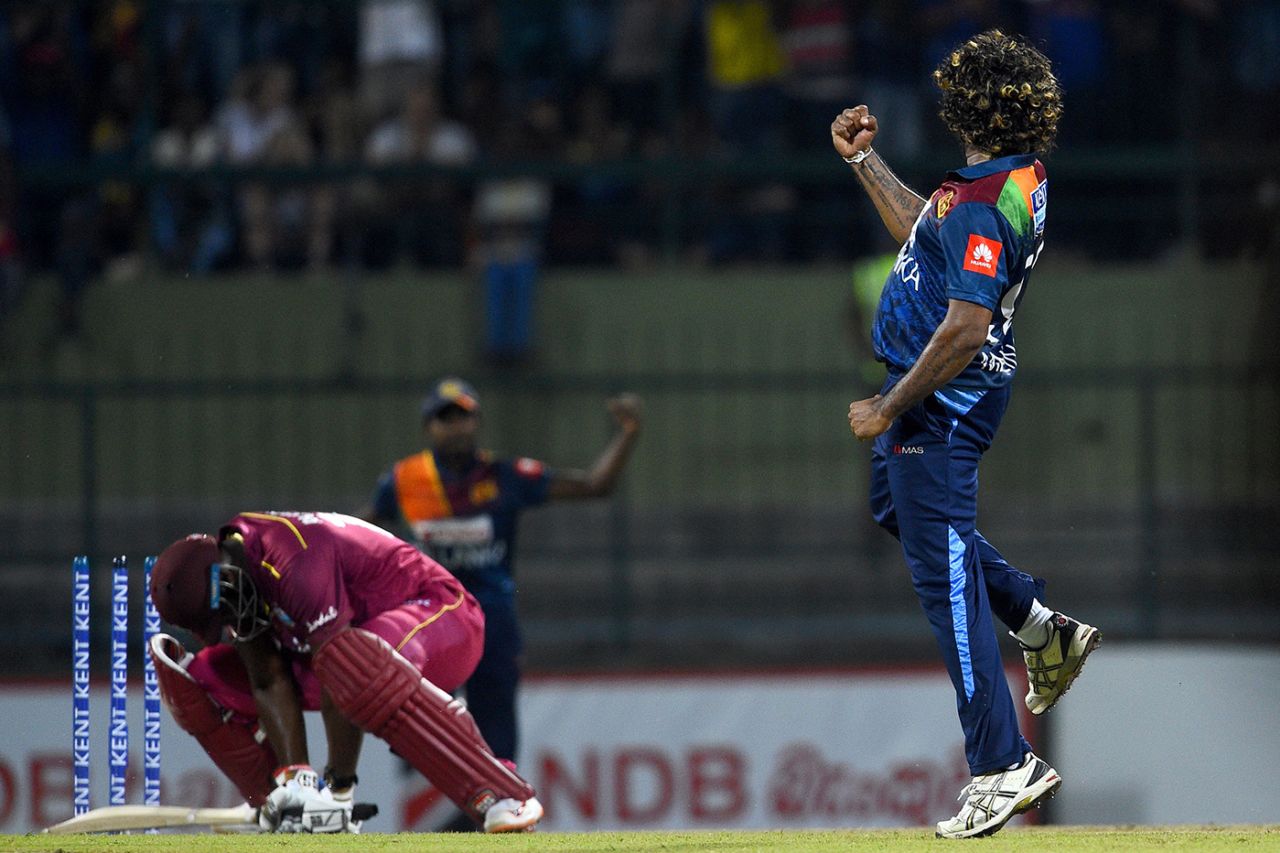 A searing Lasith Malinga yorker accounted for Andre Russell, Sri Lanka v West Indies, 1st T20I, Pallekele, March 4, 2020