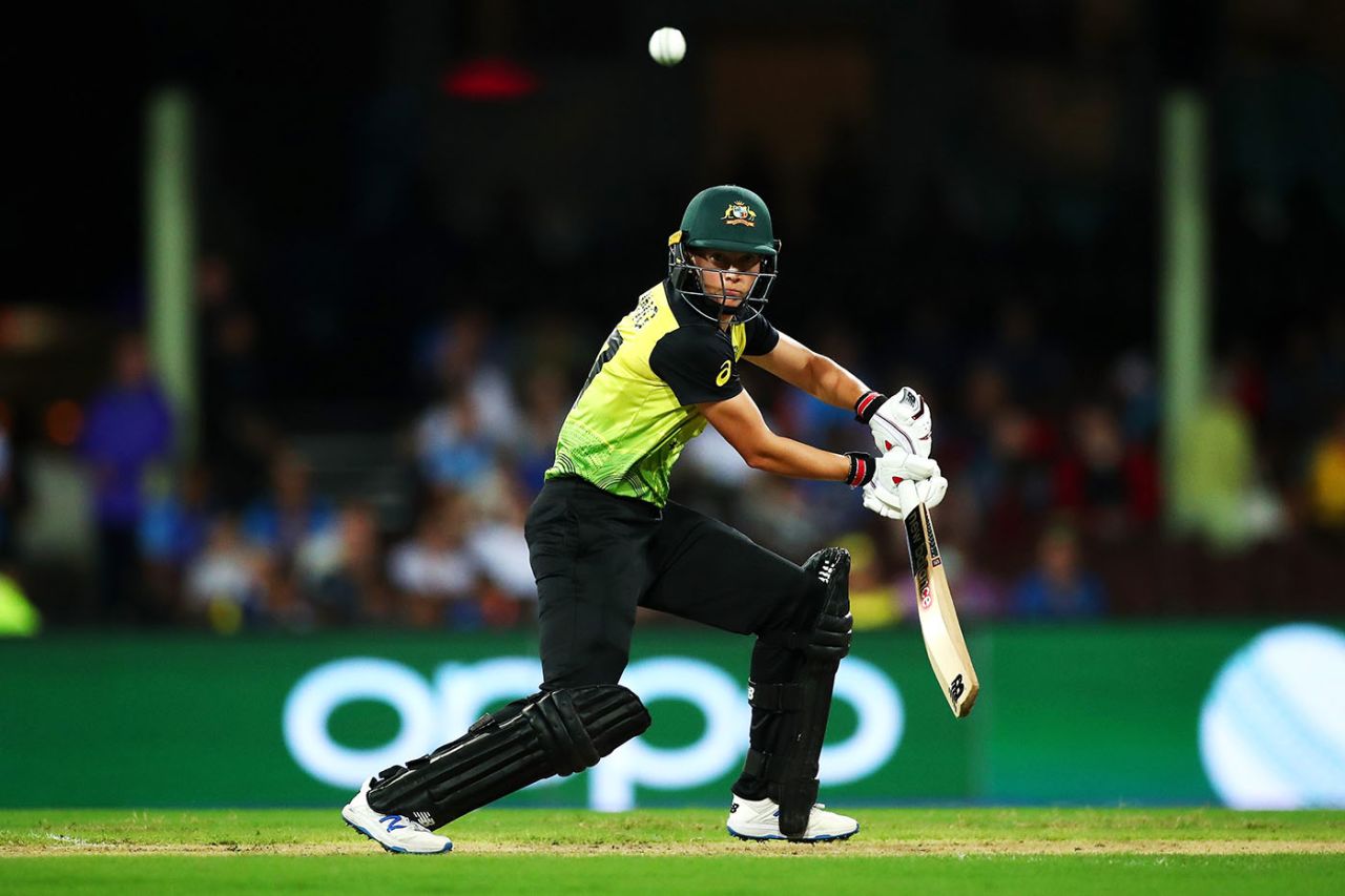 Meg Lanning steers the ball behind square, Australia v South Australia, Women's T20 World Cup, semi-final, March 5, 2020