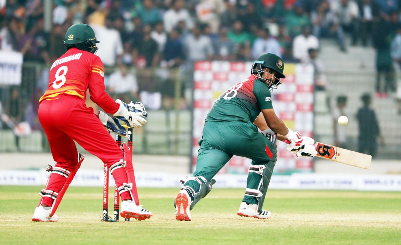 Tamim Iqbal works one fine, Bangladesh v Zimbabwe, 3rd ODI, Sylhet, March 6, 2020