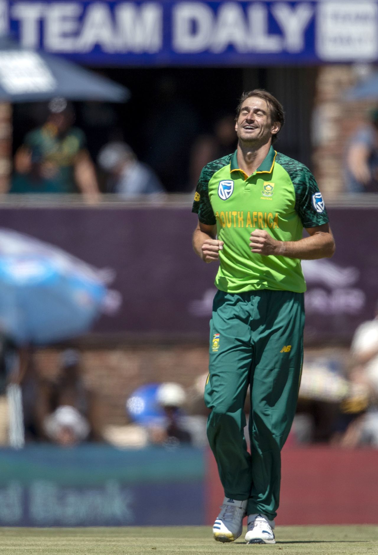 Daryn Dupavillon claimed his maiden ODI wicket, Australia v South Africa, 3rd ODI, Potchefstroom, March 7, 2020