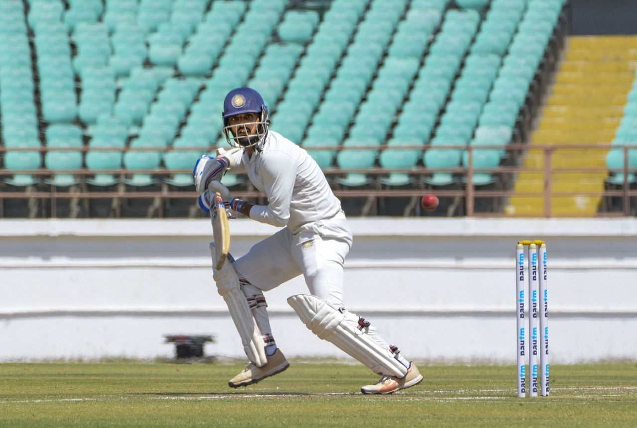Arpit Vasavada guides the ball fine, Saurashtra v Bengal, Ranji Trophy 2019-20 final, Rajkot, March 9, 2020