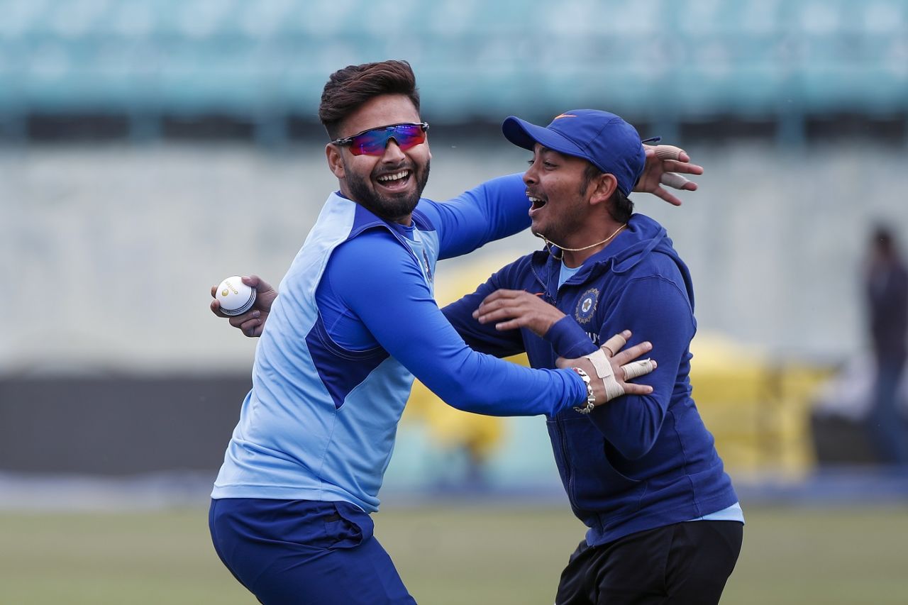 Rishabh Pant and Prithvi Shaw find a reason to smile at training, Dharamsala, March 11, 2020