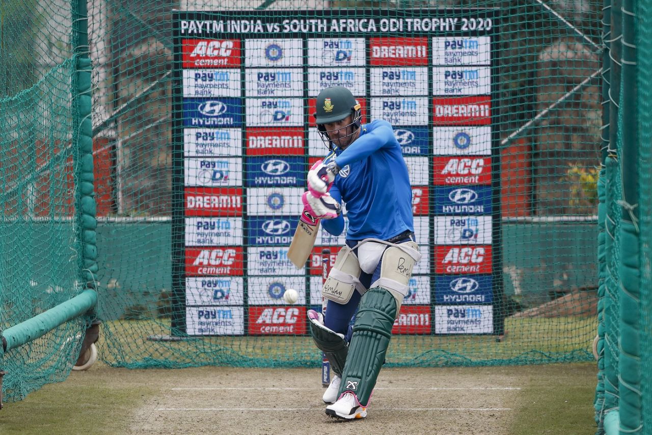 Faf du Plessis tunes up in the nets, Dharamsala, March 11, 2020