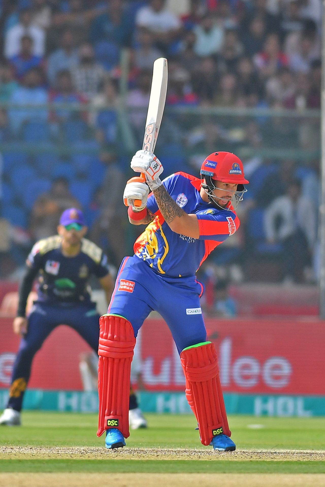 Cameron Delport flays through cover point, Karachi Kings v Peshawar Zalmi, Pakistan Super League, Karachi, February 21, 2020