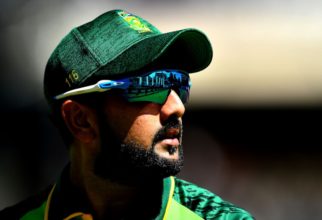 Tabraiz Shamsi fields, first ODI, South Africa v England, Newlands Cricket Stadium, Cape Town, South Africa, February 04, 2020