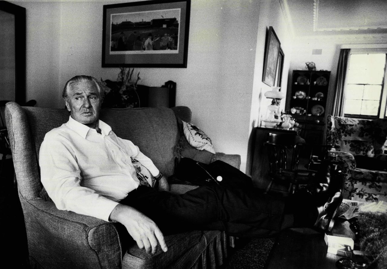 Keith Miller lounges in his home, May 3, 1985