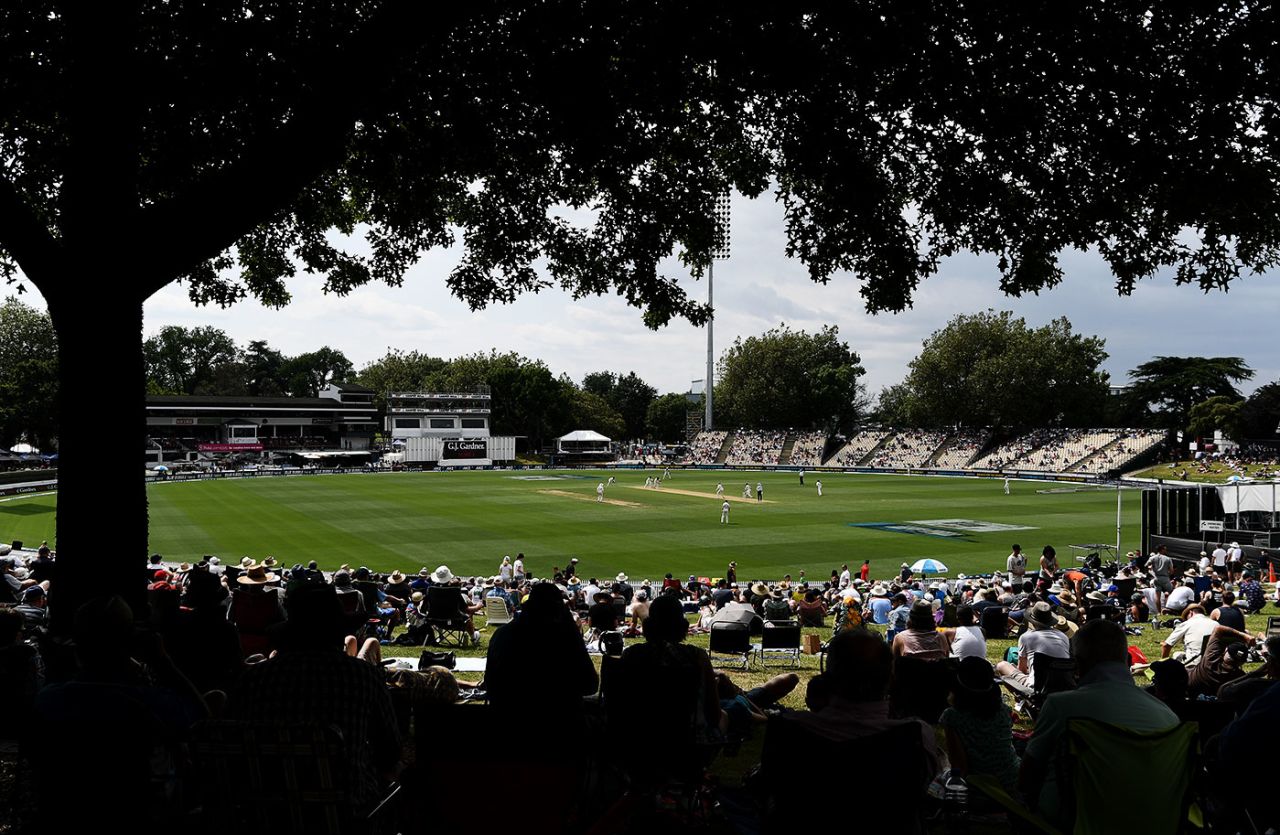 A general view of Seddon Park, New Zealand v England, 2nd Test, Hamilton, November 30, 2019