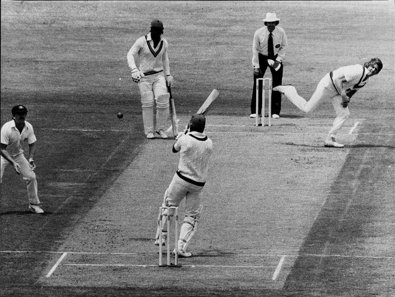 Desmond Haynes, trapped lbw to Jeff Thomson, for 15, Australia v West Indies, second Test, 1st day, Sydney, January 2, 1982