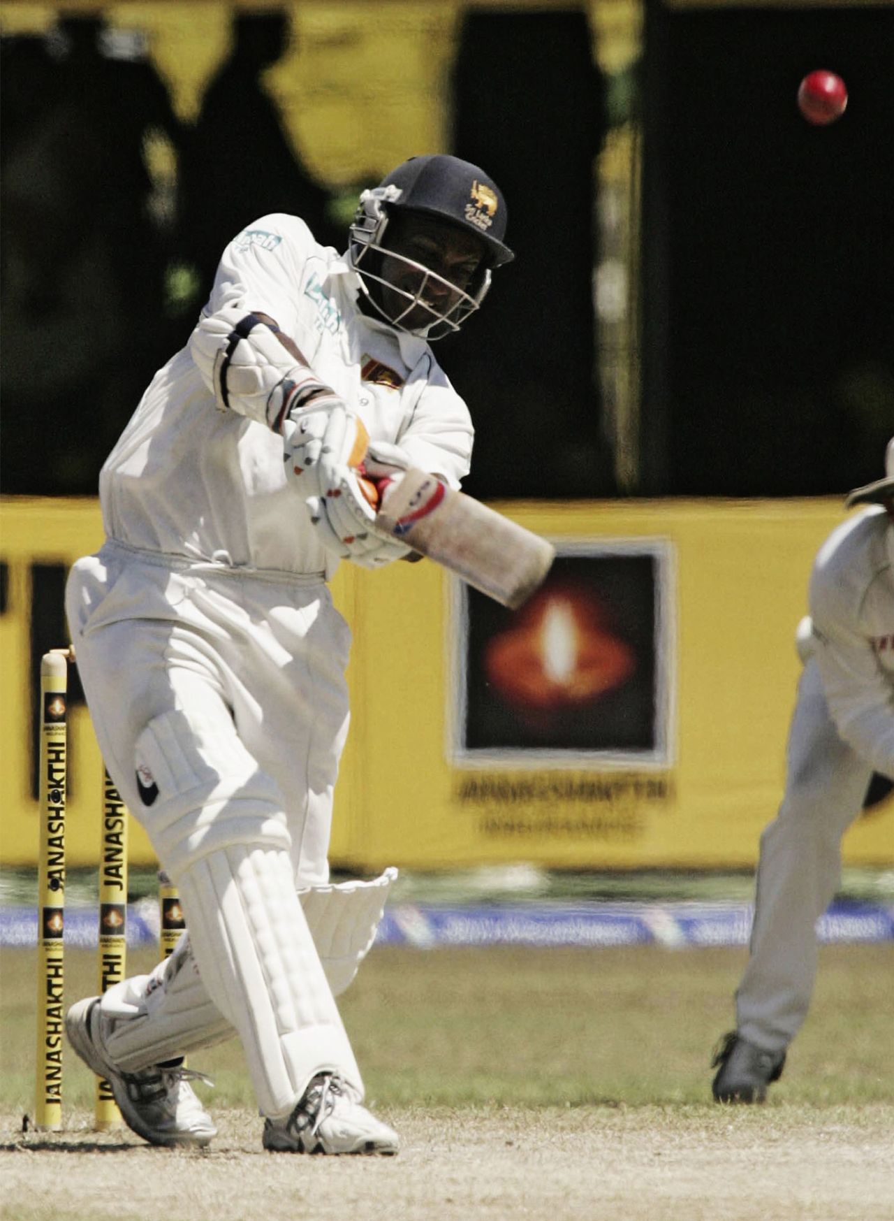 Sanath Jayasuriya lofts one, Sri Lanka v South Africa, 2nd Test, Colombo, 4th day, August 7, 2006