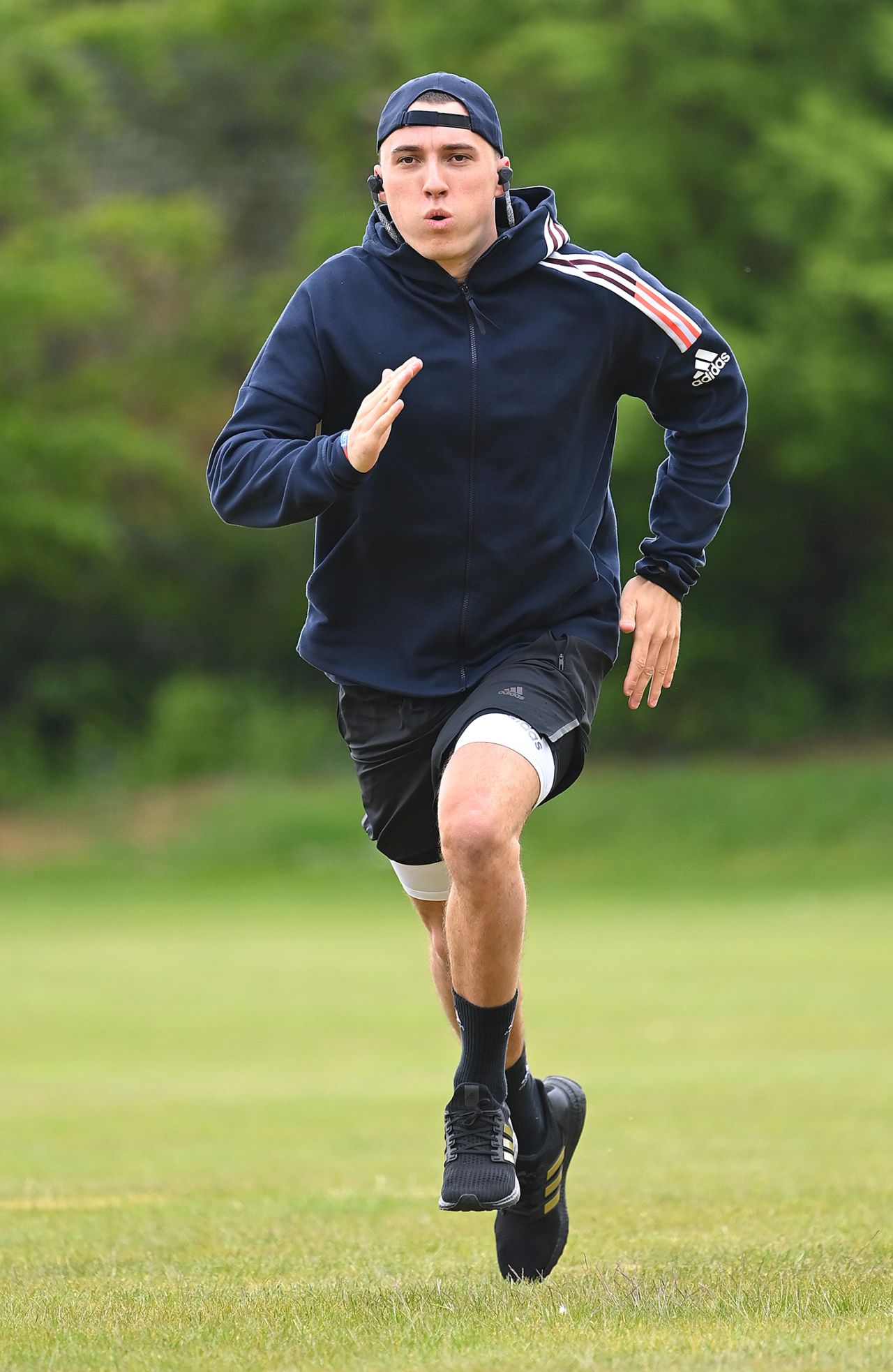 Tom Banton runs during action training, Barnt Green, May 15, 2020