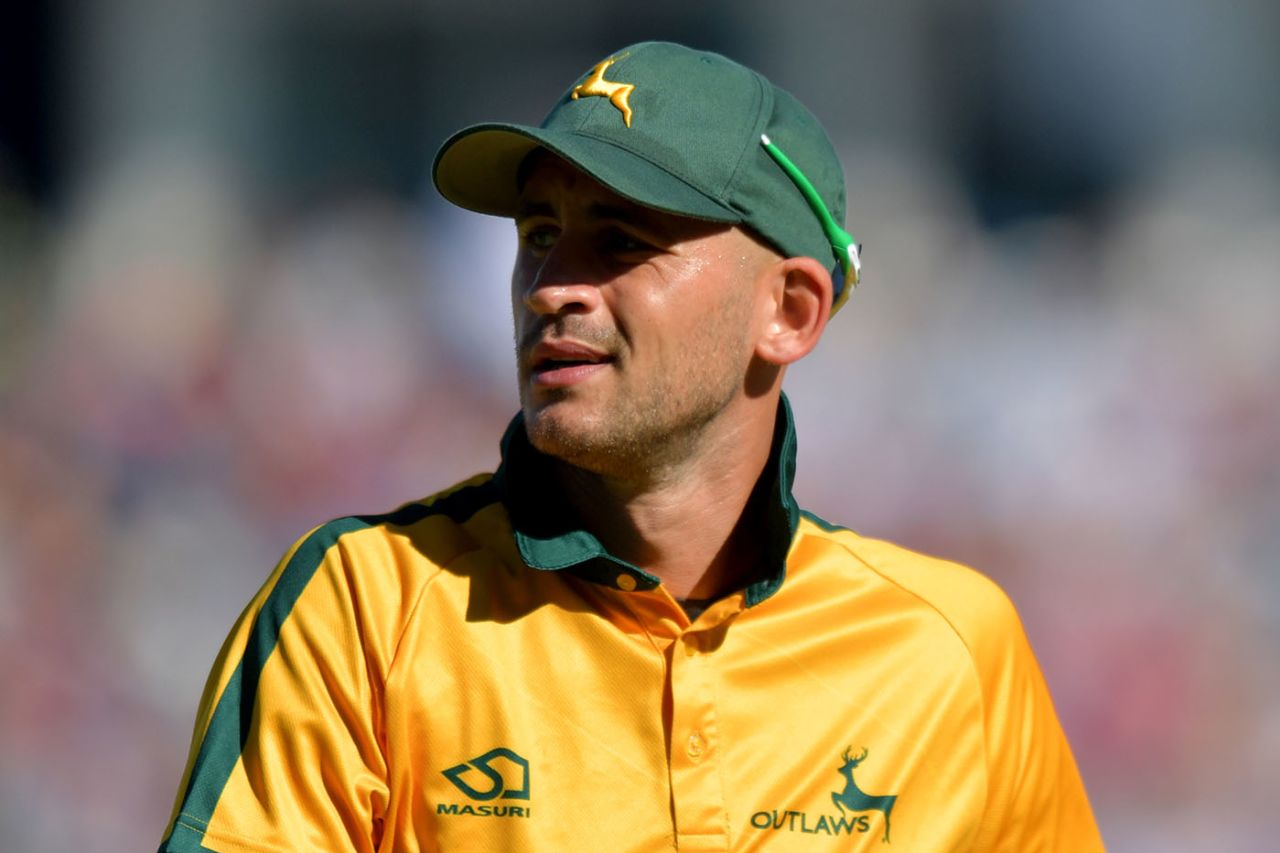 Alex Hales pulls through the leg side, Nottinghamshire v Worcestershire, Vitality Blast, September 21, 2019