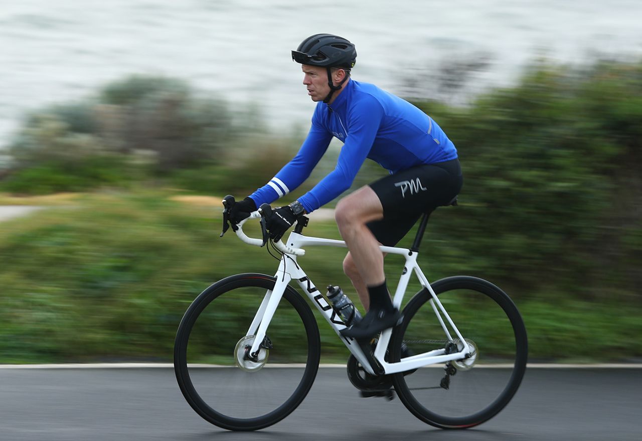 Peter Siddle trains for an upcoming triathlon, Melbourne, May 23, 2020