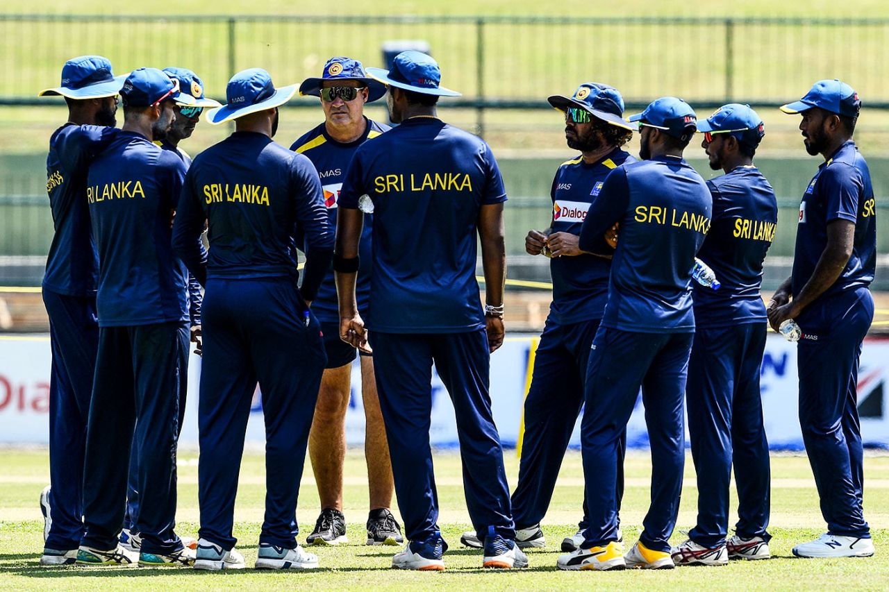 Sri Lanka's cricketers and head coach discuss about resumption of training