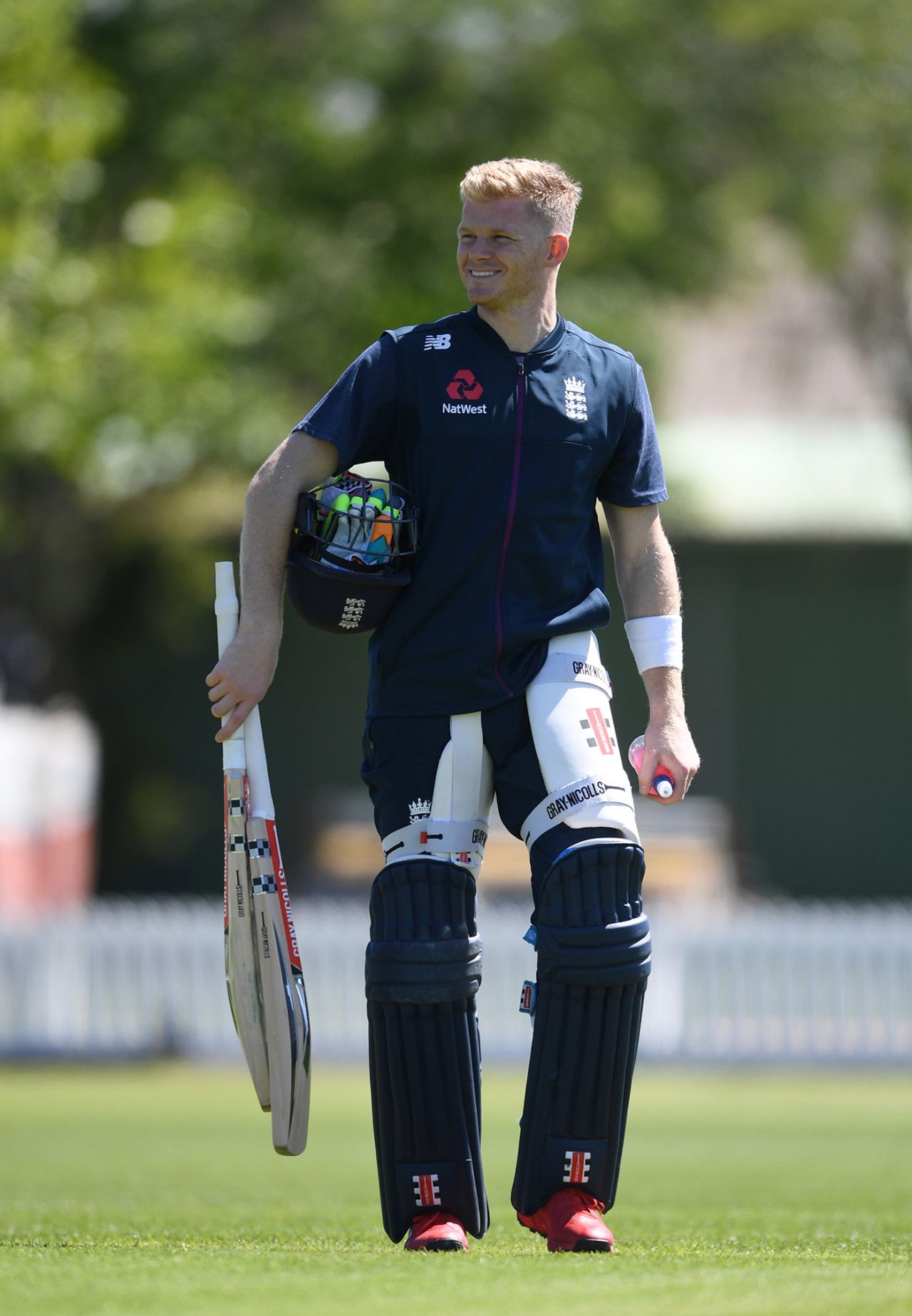Sam Billings during a net session at Bert Sutcliffe Oval, Lincoln, New Zealand, October 26, 2019
