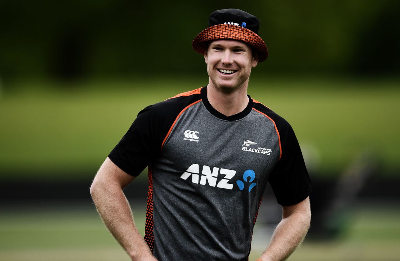 Jimmy Neesham at a training session, Christchurch, October 31, 2019