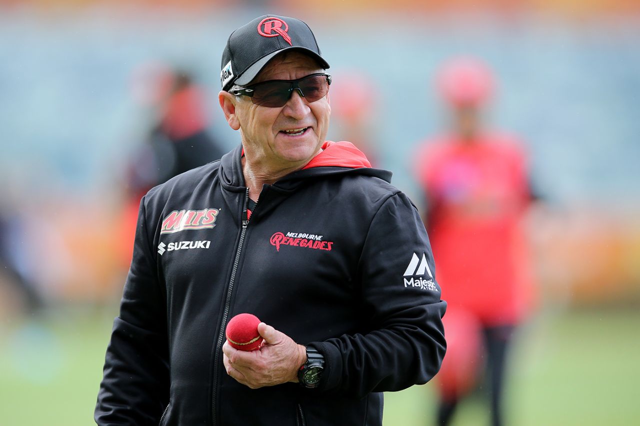 Tim Coyle, head coach of the Melbourne Renegades during the match, Perth Scorchers v Melbourne Renegades, Perth, November 1, 2019