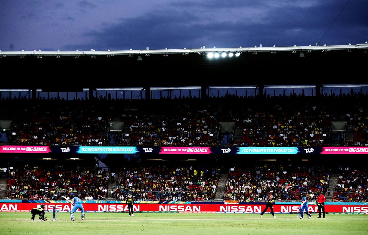 A general view of the Australia-India match, Australia v India, women's T20 World Cup, Sydney, February 21, 2020