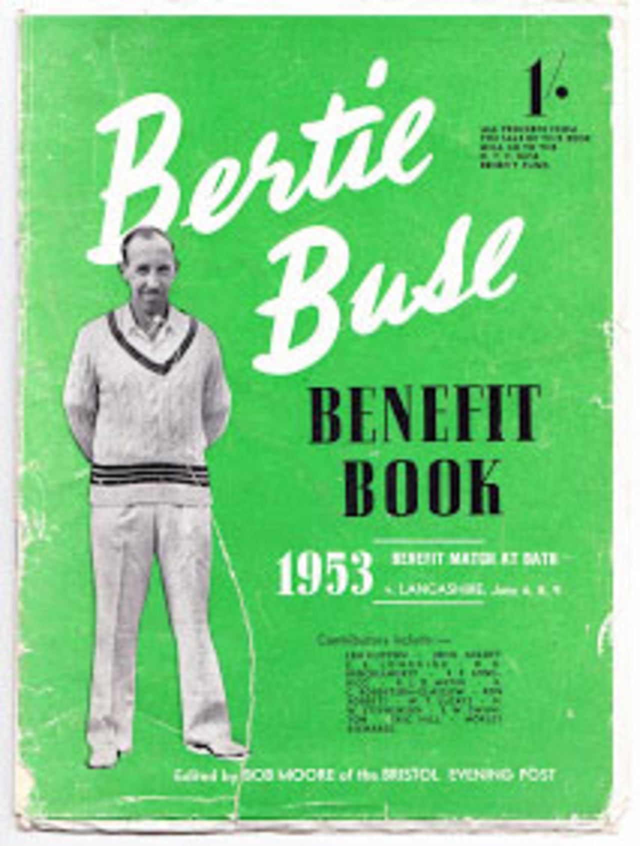 A copy of Bertie Buse's benefit book