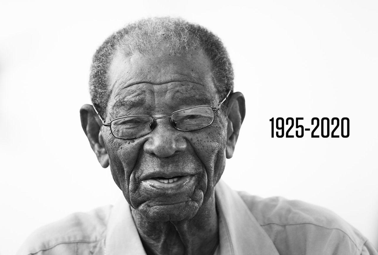 Sir Everton Weekes, who has died at the age of 95