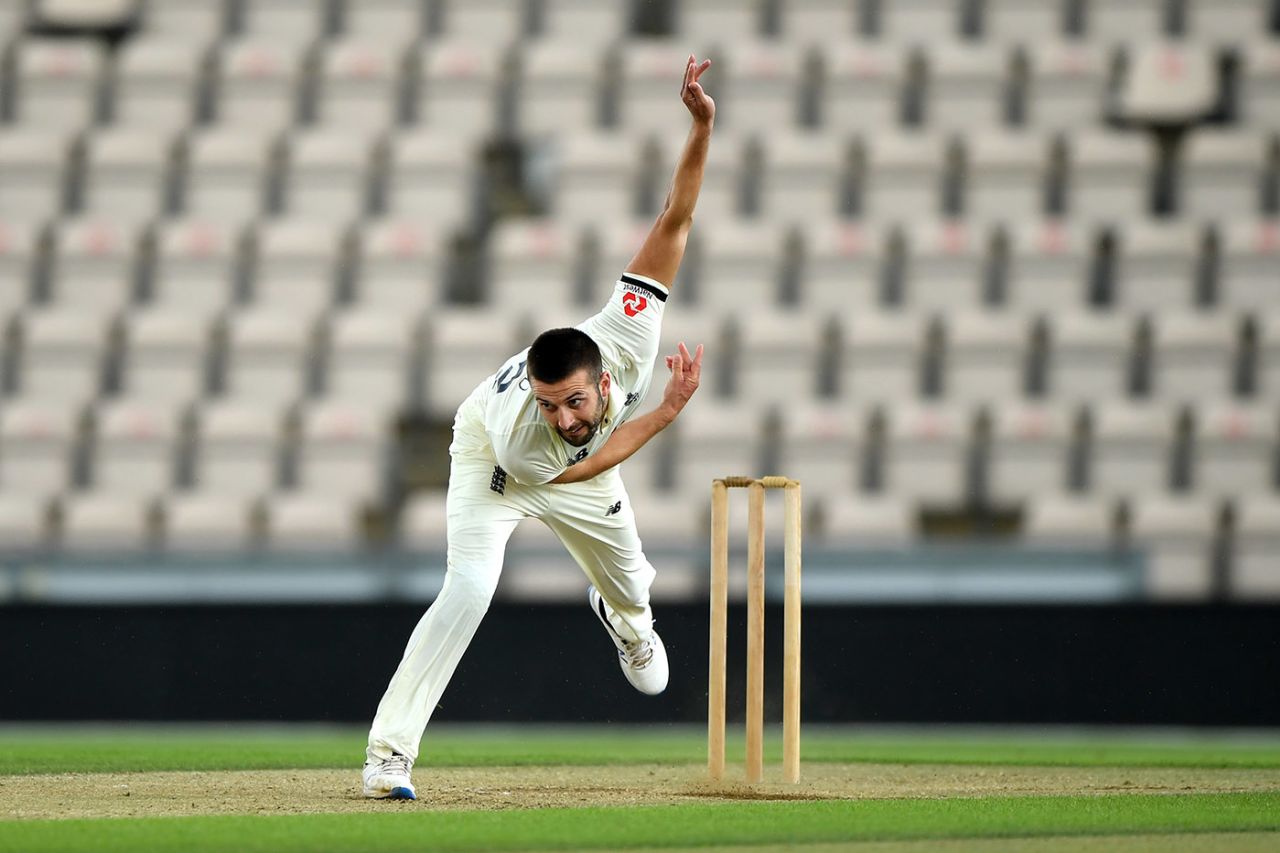 Mark Wood in action, Stokes v Buttler, day two, Ageas Bowl, July 02, 2020