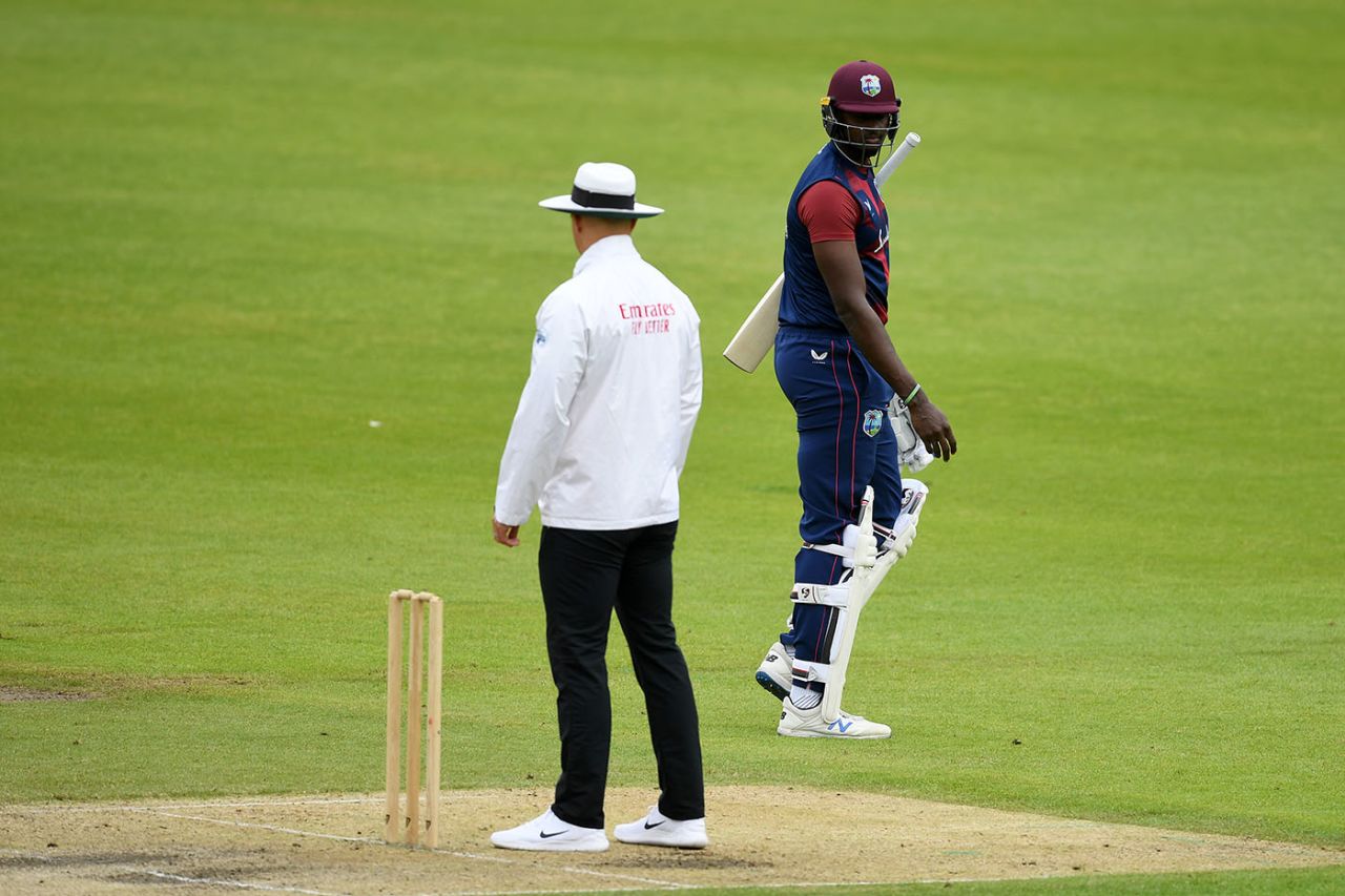 Jason Holder's lean run with the bat continued, Brathwaite XI v Holder XI, West Indies intra-squad match, Old Trafford, July 2, 2020