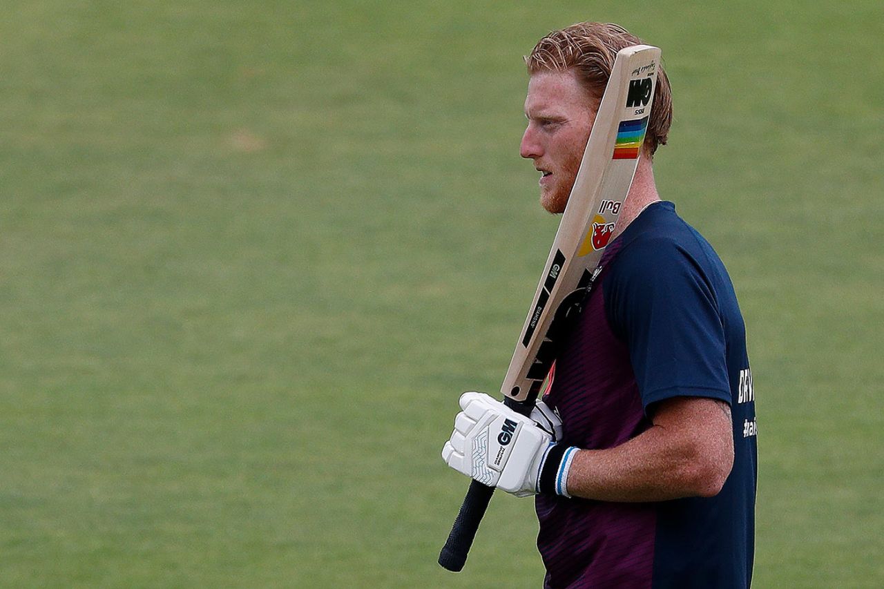 Ben Stokes warms up ahead of play on the opening day, England v West Indies, 1st Test, day 1, Southampton, July 08, 2020