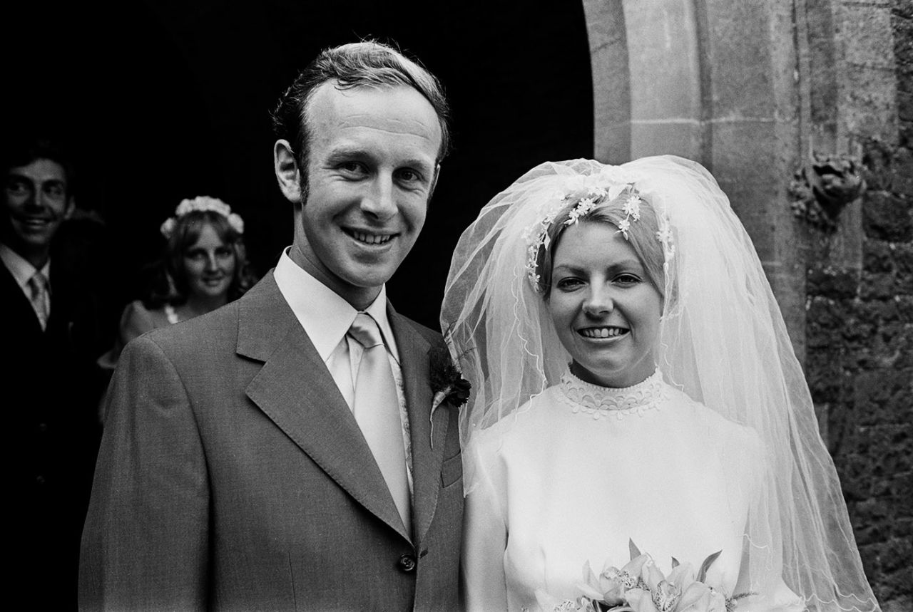 Derek Underwood marries Dawn Sullivan, October 8, 1973