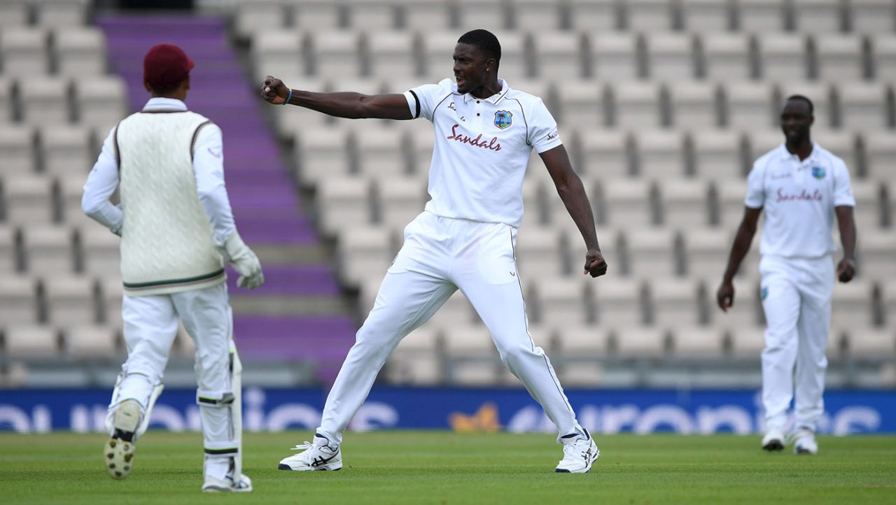 Jason Holder claimed a five-wicket haul, England v West Indies, 1st Test, day 2, Southampton, July 09, 2020