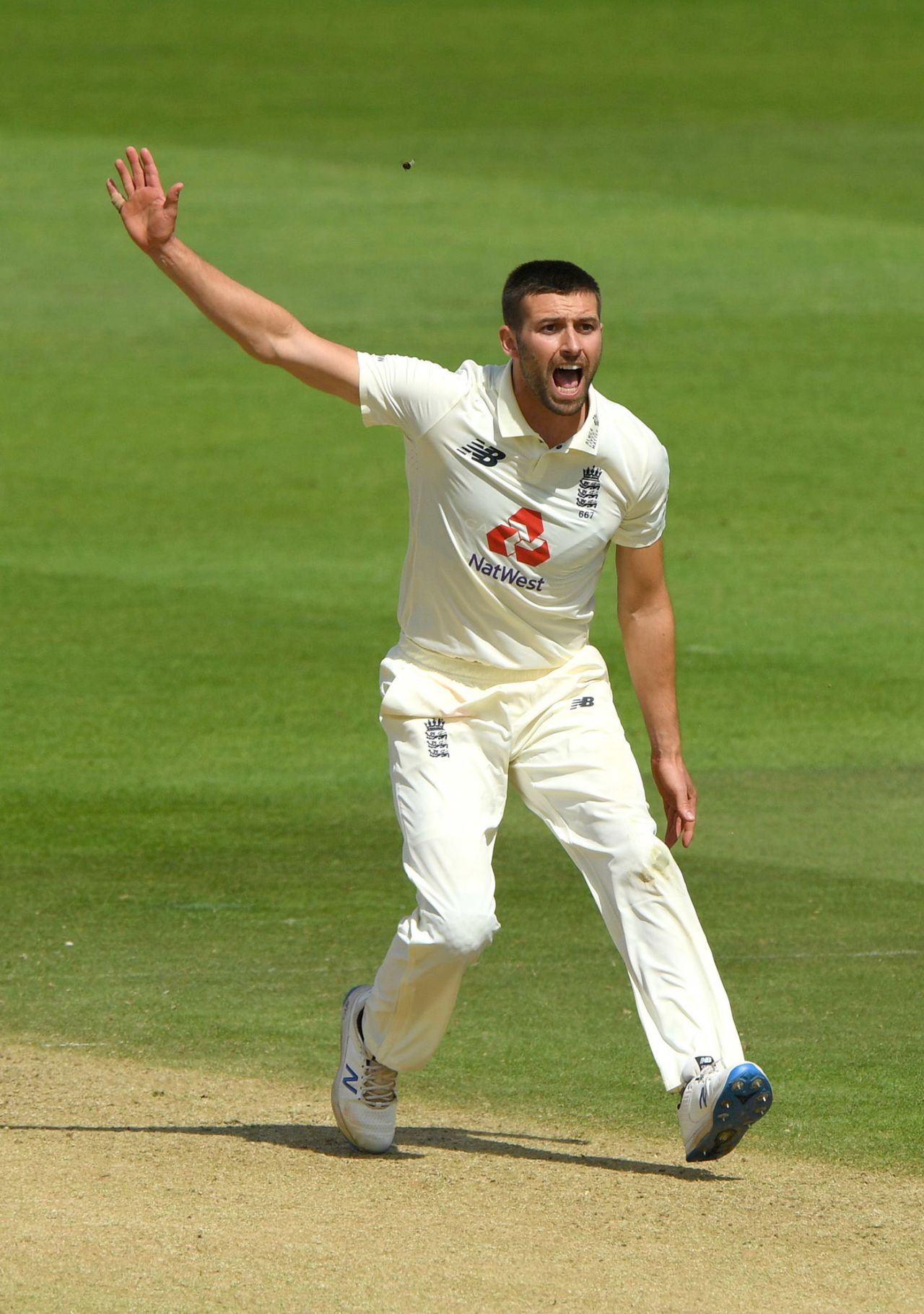 Mark Wood appeals, England v West Indies, 1st Test, 3rd day, Southampton
