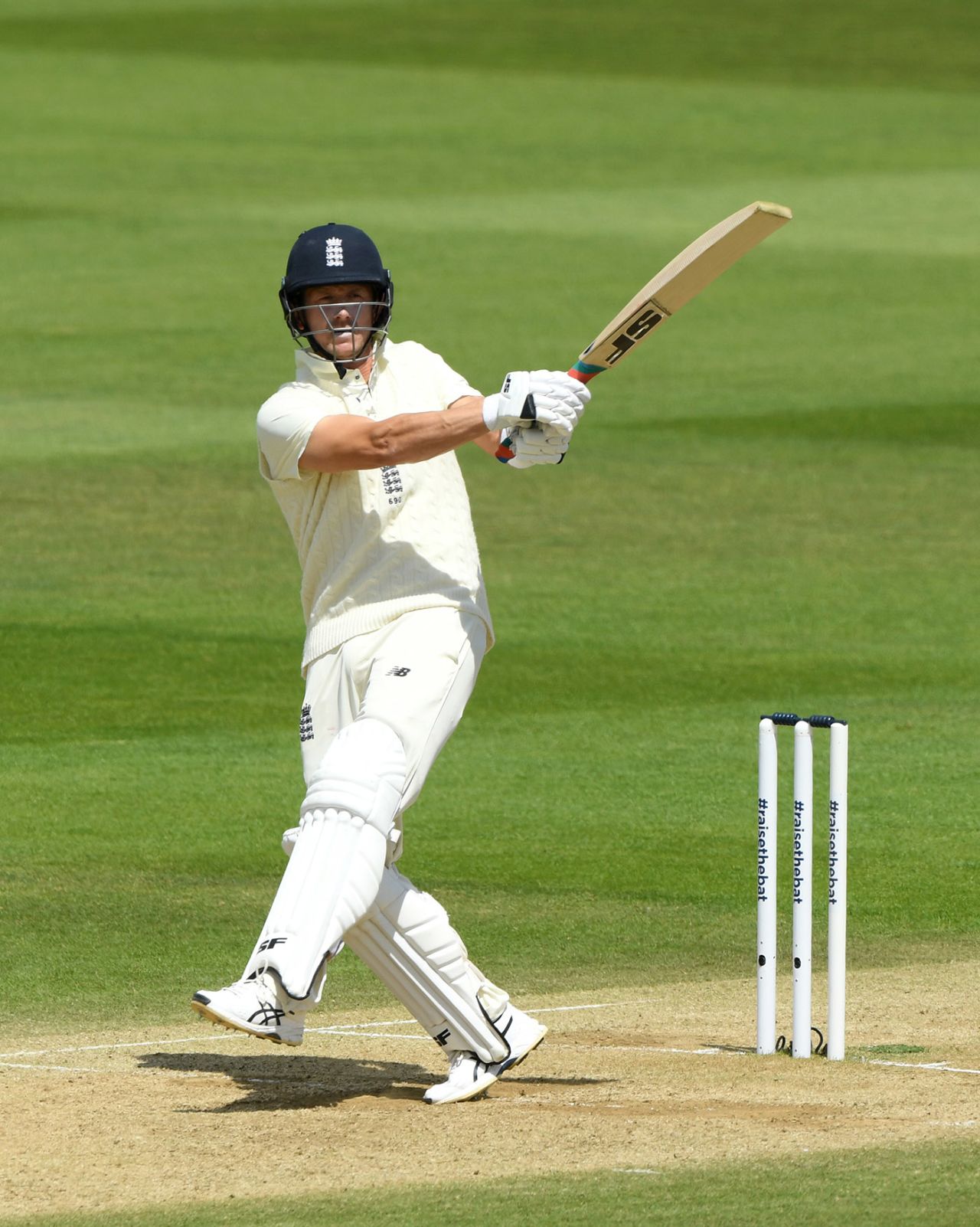 Joe Denly bats, England v West Indies, 1st Test, 4th day, Southampton, July 11, 2020