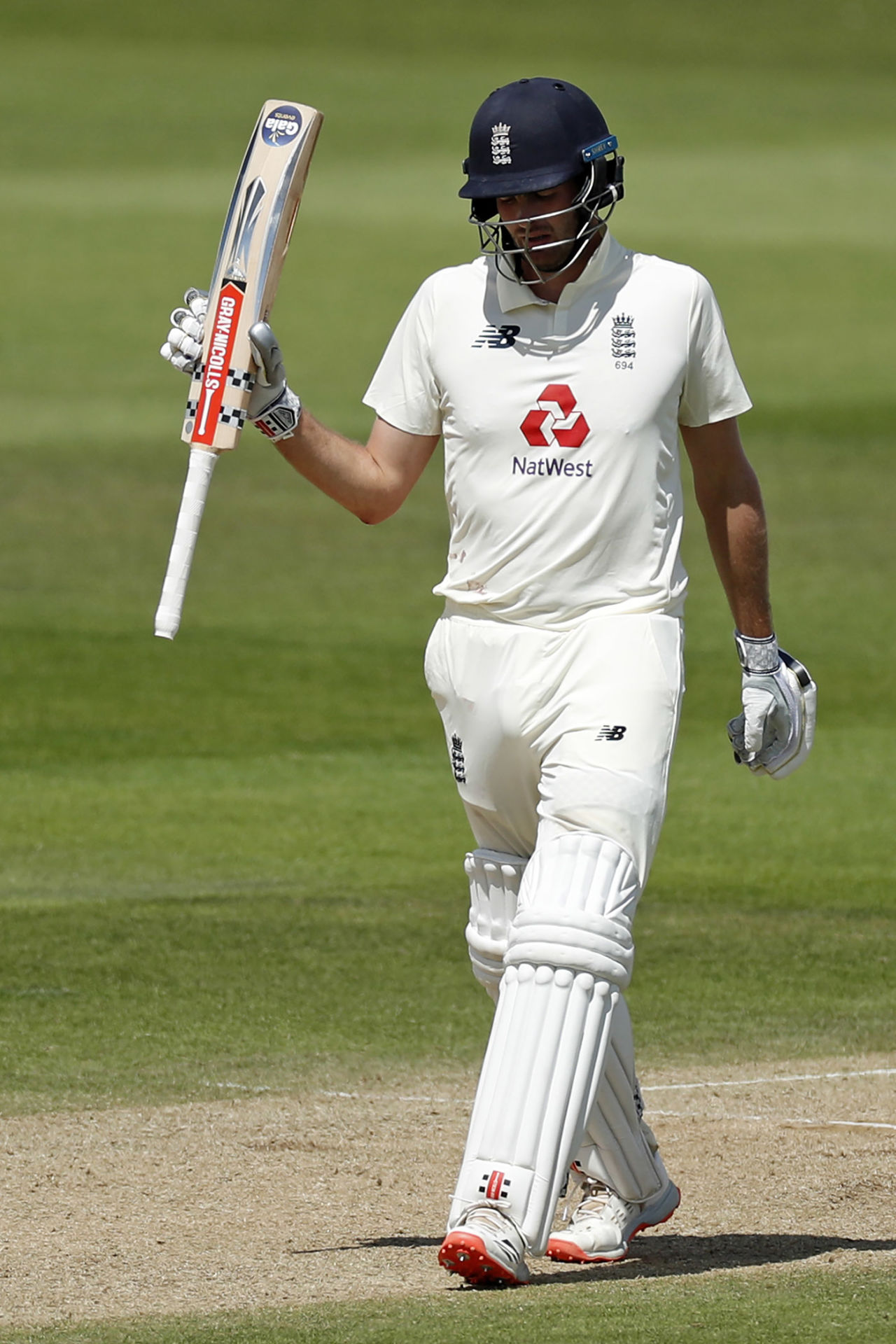 Dom Sibley celebrates after reaching fifty, England v West Indies, 1st Test, 4th day, Southampton, July 11, 2020