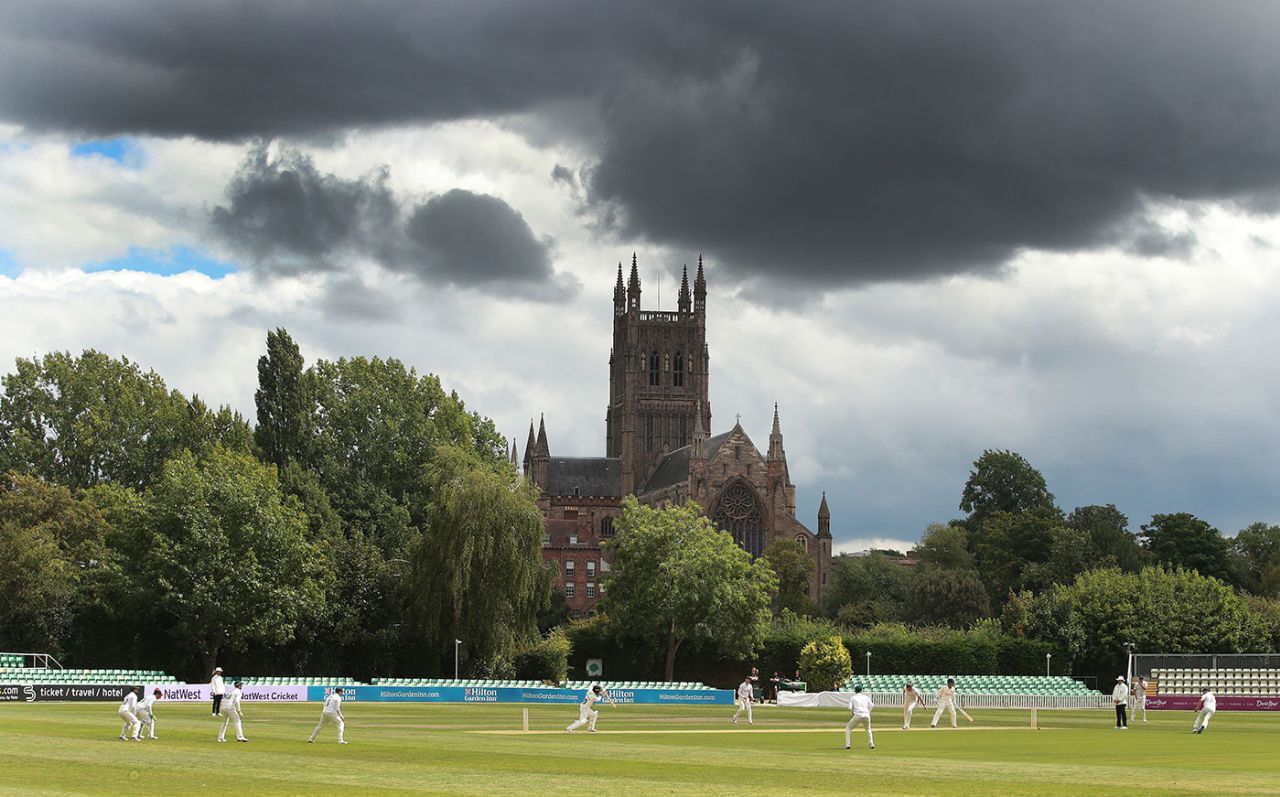 A general view of New Road, Leicestershire v Lancashire, Bob Willis Trophy, August 1, 2020